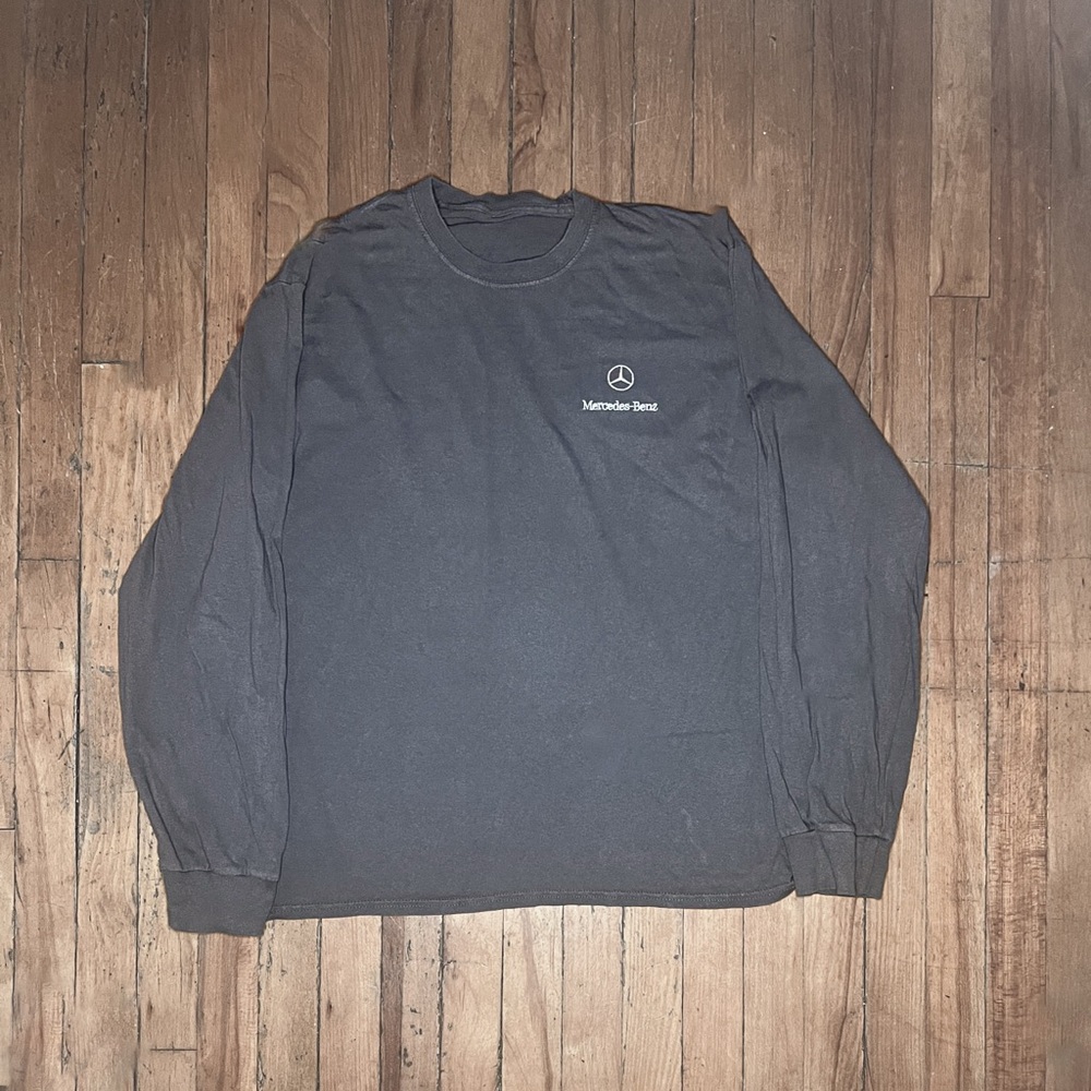 Vintage Mercedes Benz Classic Logo  Long Sleeve T Shirt (Size M)